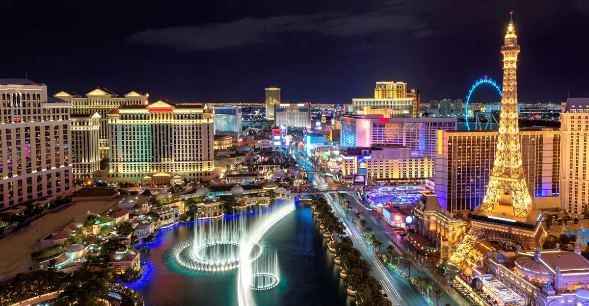 Caesars Palace and the Las Vegas Strip